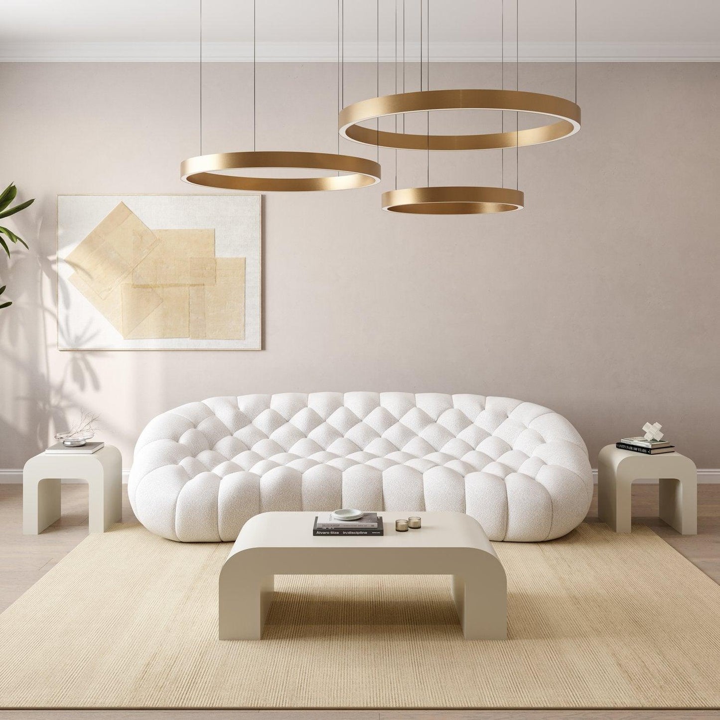 Warby 3 Seater Sofa White