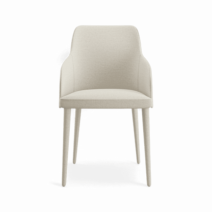 Zeta Dining Chair White Linen