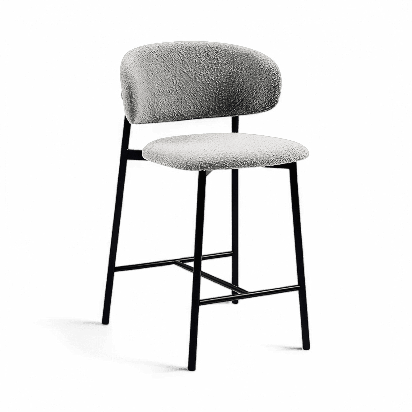 Zoya Counter Stool Gray Boucle