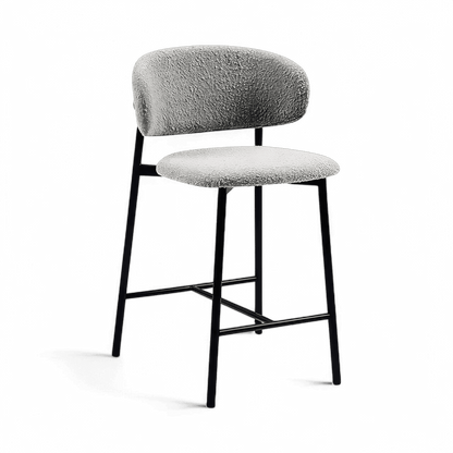Zoya Counter Stool Gray Boucle