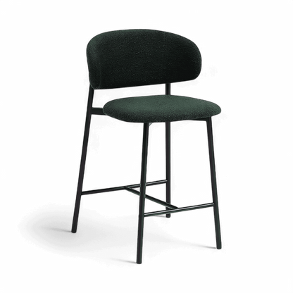 Zoya Counter Stool Green Boucle