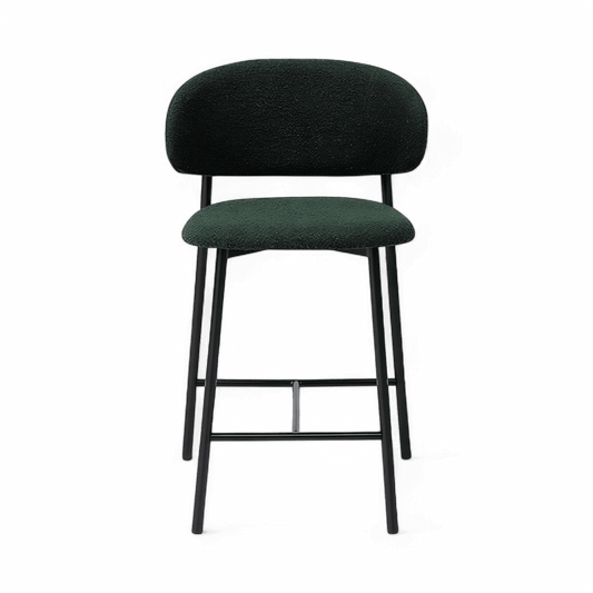 Zoya Counter Stool Green Boucle