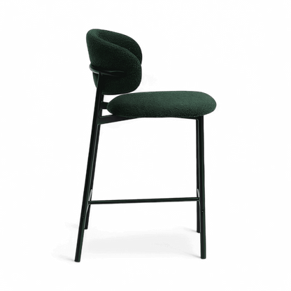 Zoya Counter Stool Green Boucle