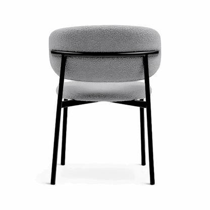 Zoya Dining Chair Gray Boucle