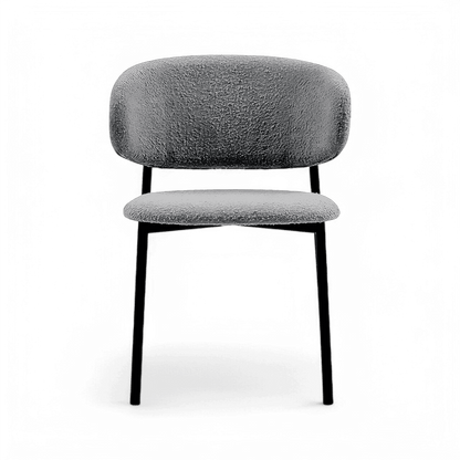 Zoya Dining Chair Gray Boucle