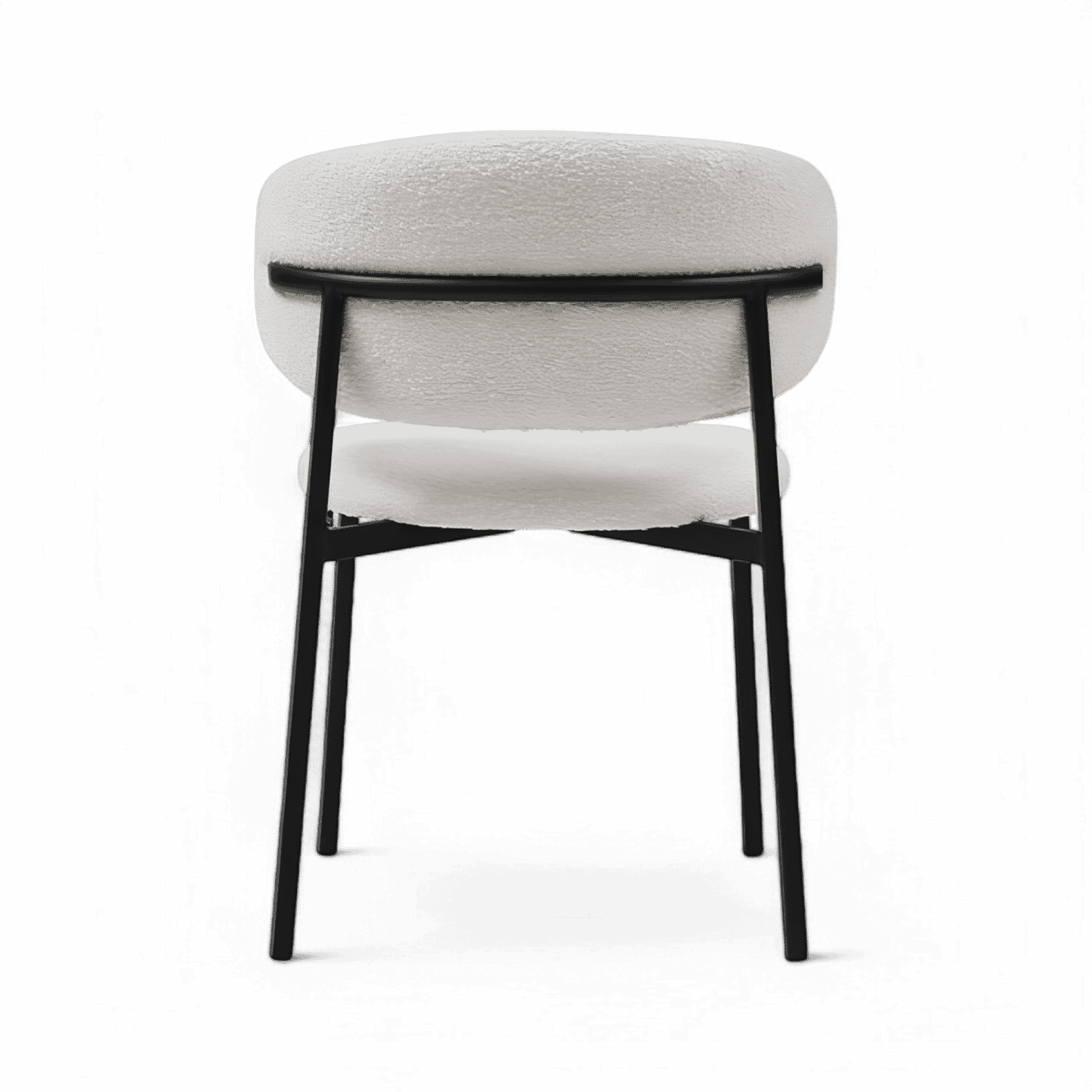 Zoya Dining Chair White Boucle