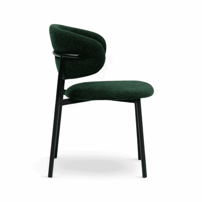 Zoya Dining Chair Green Boucle